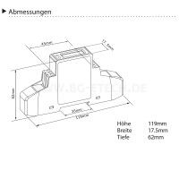 SDM120-Modbus MID - 1-Phasen Zweirichtungs WSZ für Hutschiene