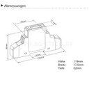 SDM120-Modbus MID - 1-Phasen Zweirichtungs WSZ für Hutschiene