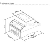 SDM630Modbus-V3 MID Zweirichtungs- Multifunktionsstromzähler mit RS485 und 2x S0
