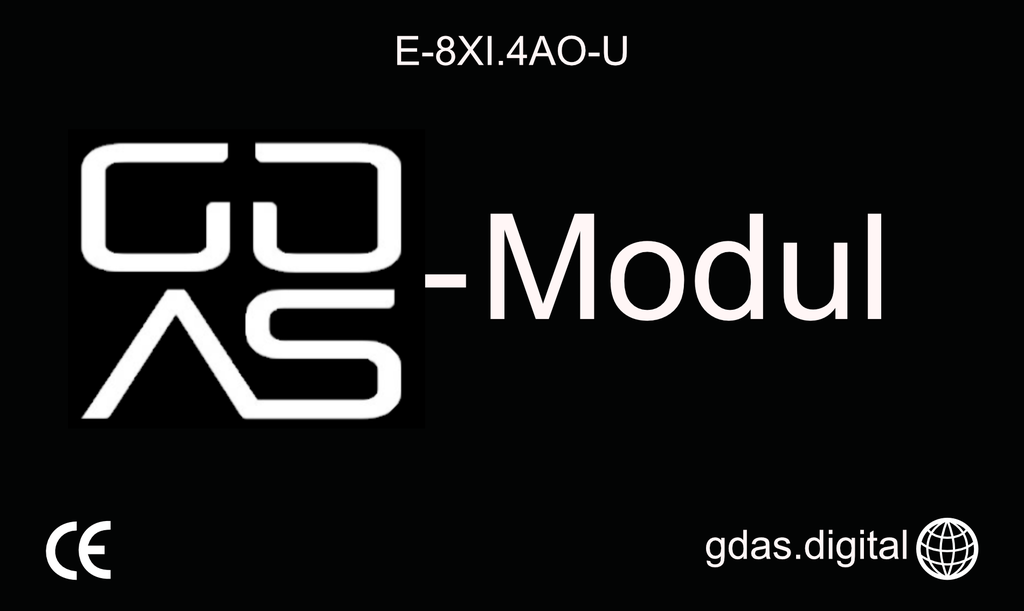 E-8XI.4AO-U / Erweiterungsmodul
