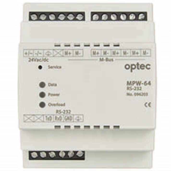 MPW-64 Pegelwandler, 24V DC, RS232/M-Bus